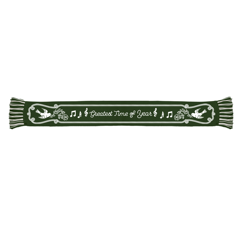 Greatest Time of Year Green Scarf