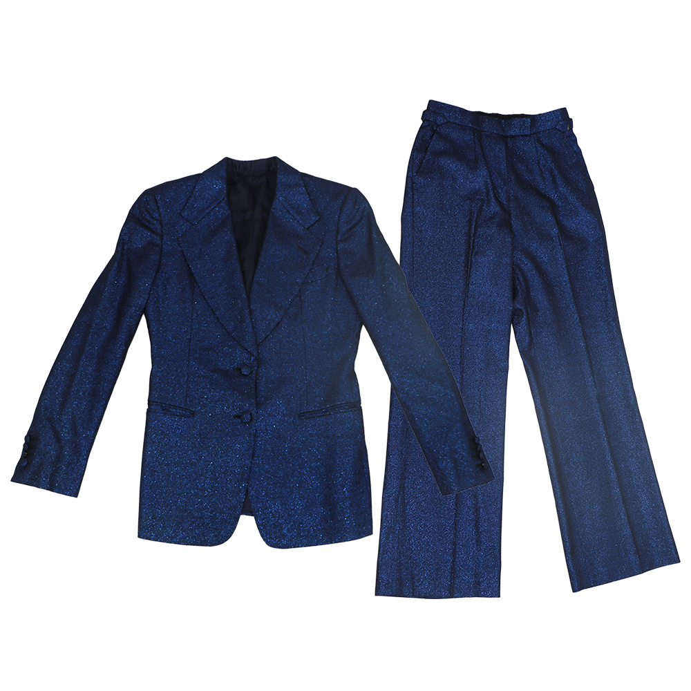 Blue Sparkle J.Mueser custom bespoke suit AJ