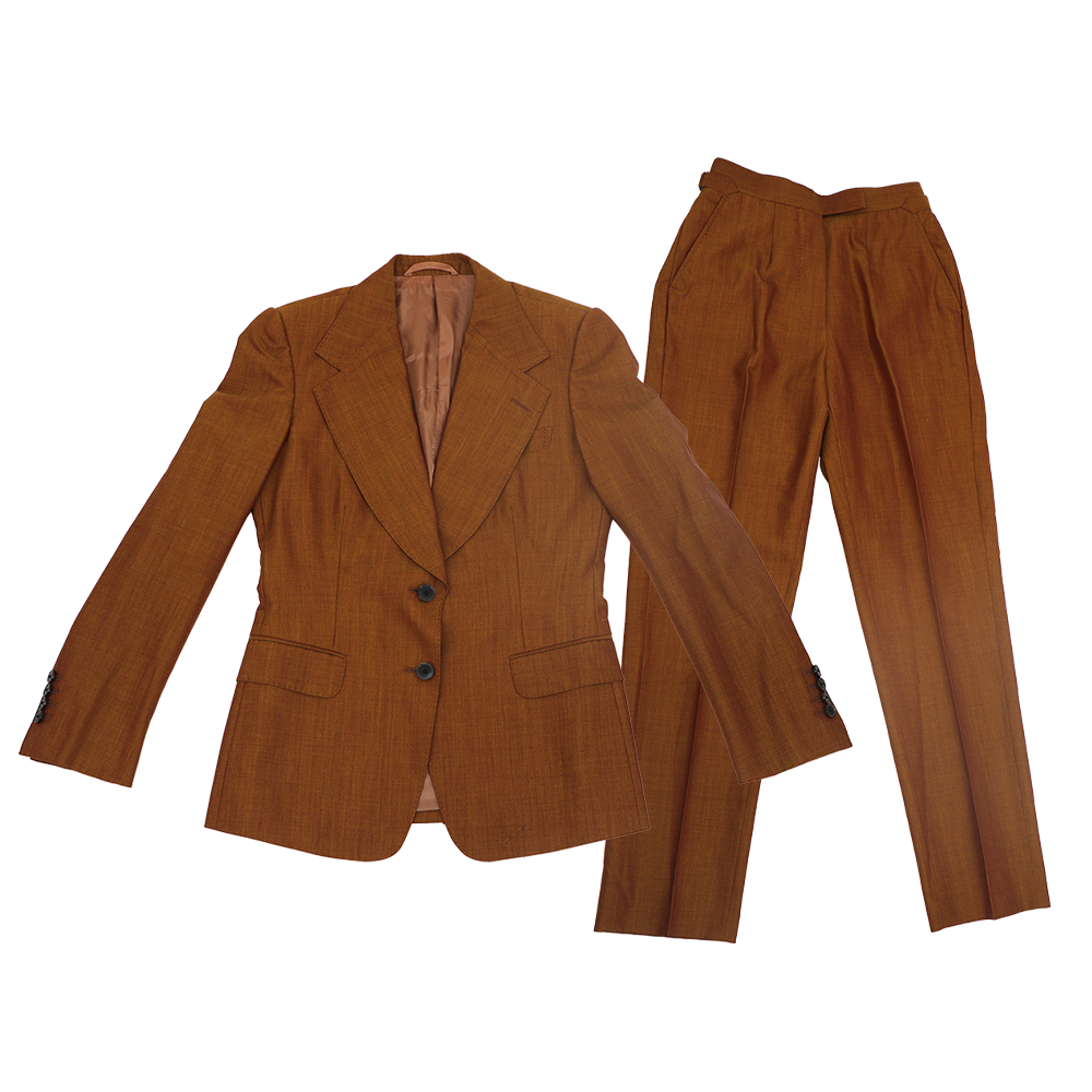 Gold J. Mueser custom bespoke suit