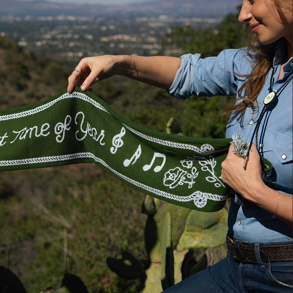 Greatest Time of Year Green Scarf