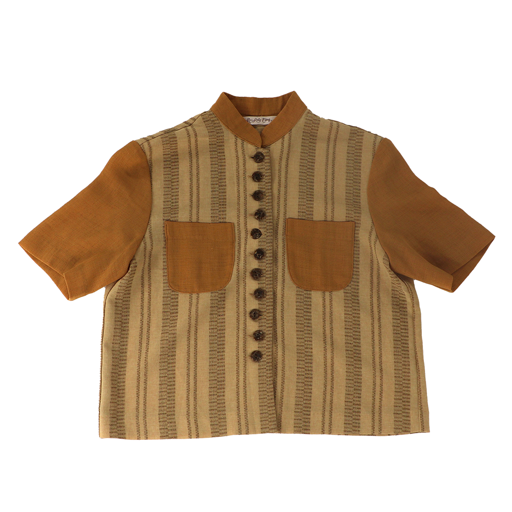 Rust/Yellow Button Pocket Shirt
