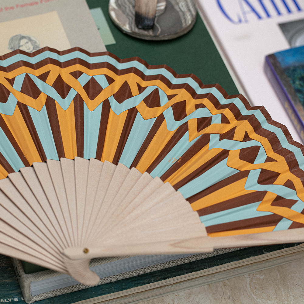 Duvelleroy Natural Jardin d’Hiver Hand-Fan