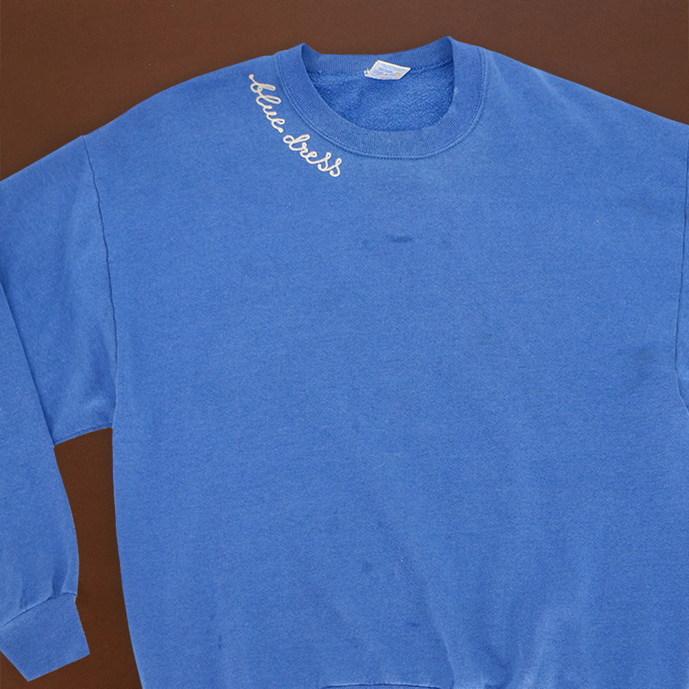 Blue Dress Sweatshirt in Large