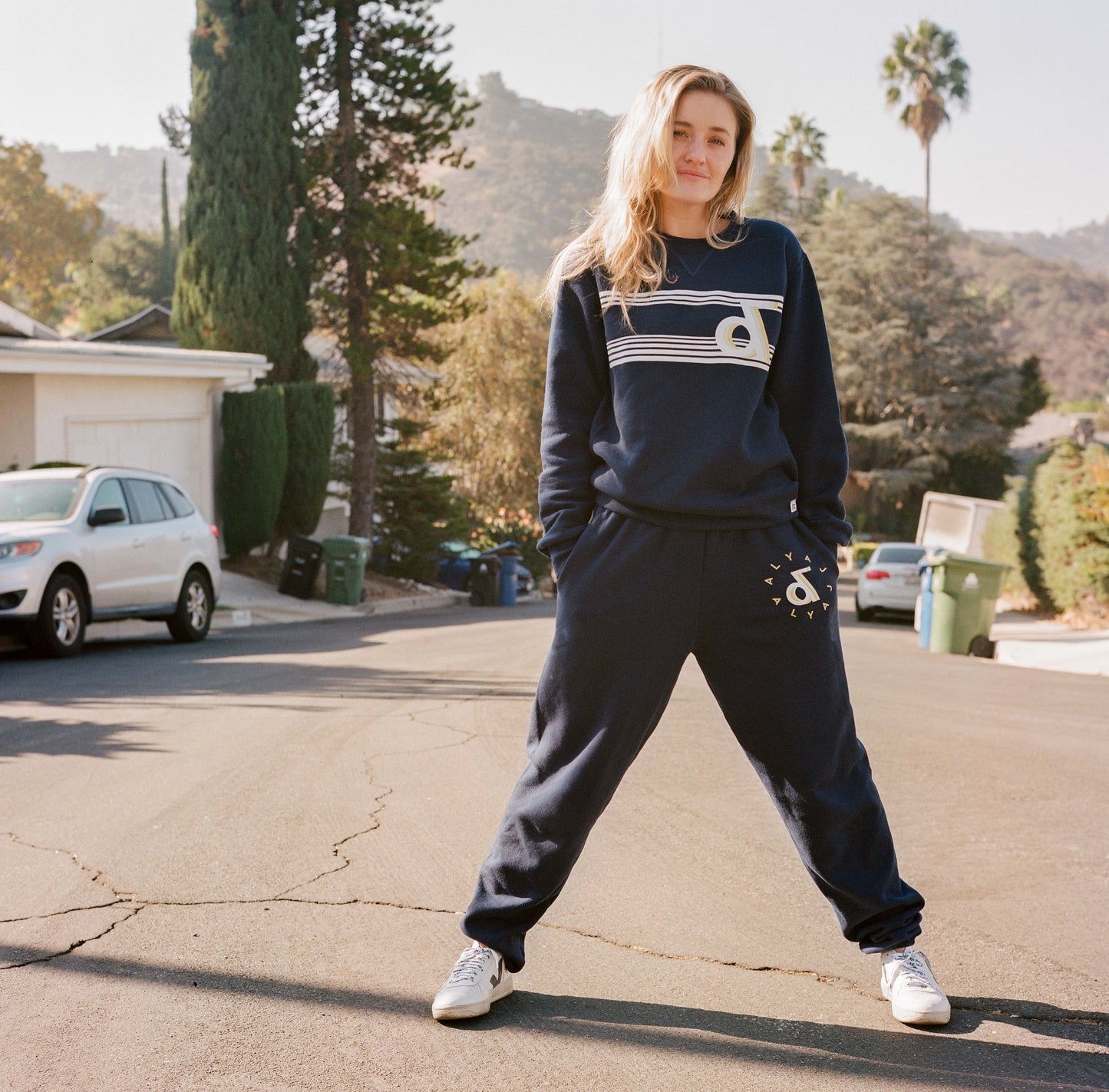 Aly & AJ ’Ampersand’ Navy Sweat Pants - Misc
