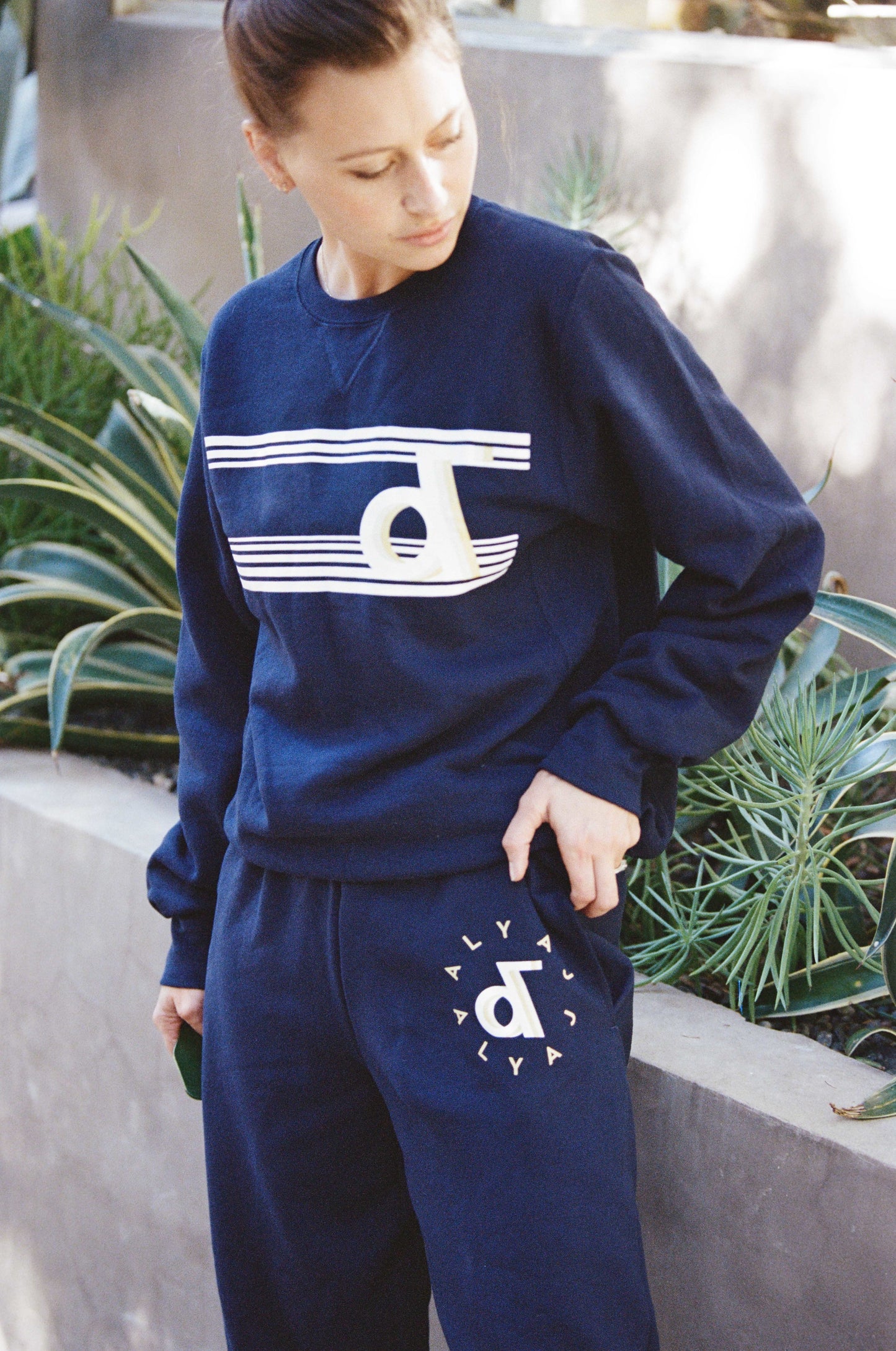 Aly & AJ ’Ampersand’ Navy Sweat Pants - Misc