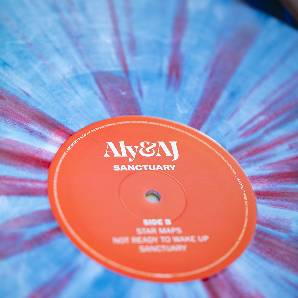 Sanctuary Limited Edition Red, White, and Blue Splatter 12” Vinyl Repress