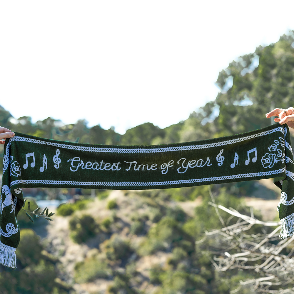 Greatest Time of Year Green Scarf