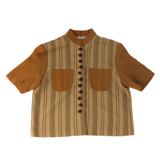 Rust/Yellow Button Pocket Shirt