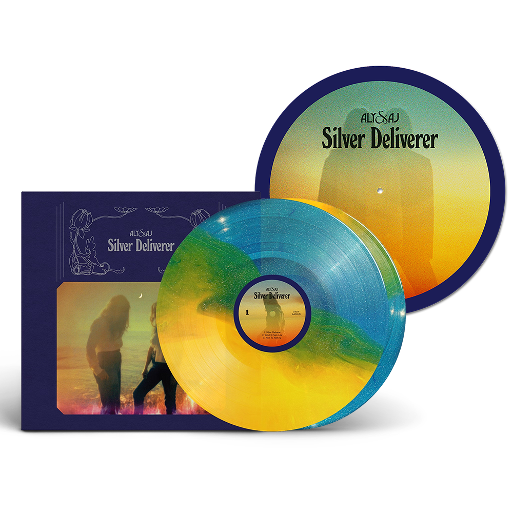 Silver Deliverer 2LP Color 33 1/3rpm with Slip Mat Bundle
