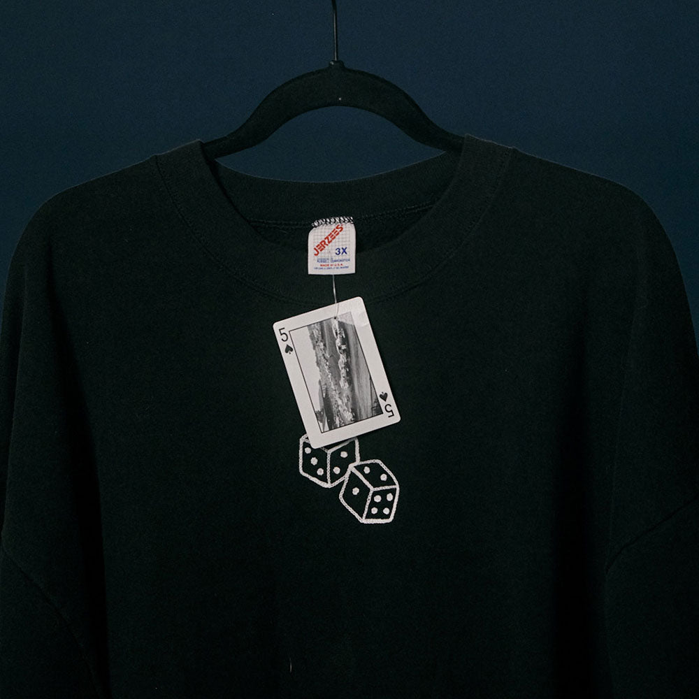Jerzees Black Dice Sweatshirt in 3X-Large